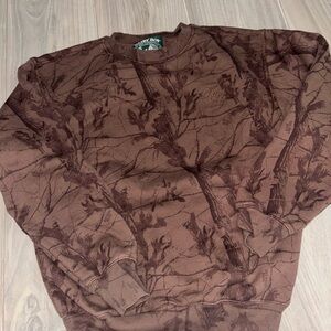 Dairy boy Brown low country Crewneck Sweatshirt sz xs